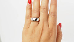 Bague jonc en or blanc - Castafiore