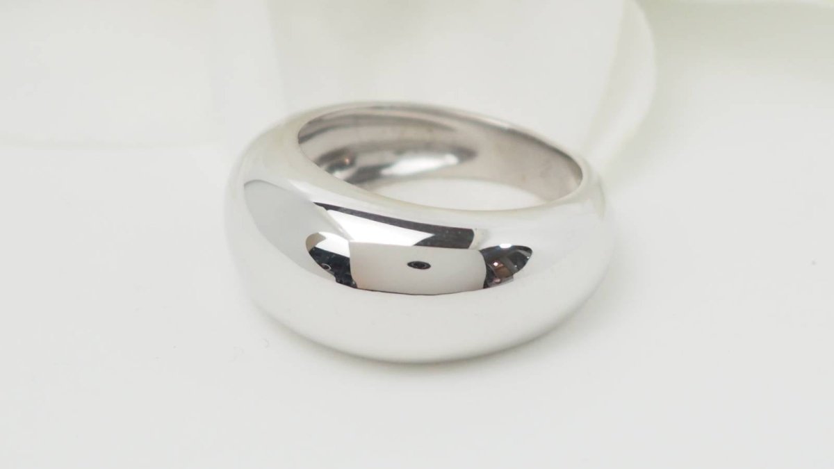 Bague jonc en or blanc - Castafiore