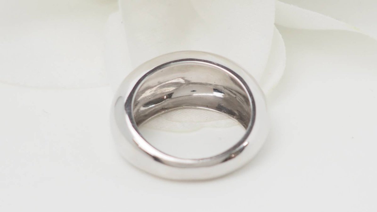 Bague jonc en or blanc - Castafiore