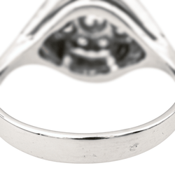 Bague Jonc en or blanc et diamants - Castafiore