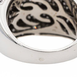 Bague Jonc en or blanc et diamants - Castafiore