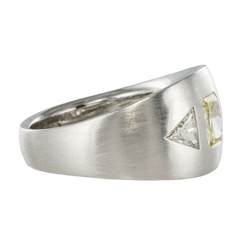 Bague Jonc en or blanc et diamants - Castafiore