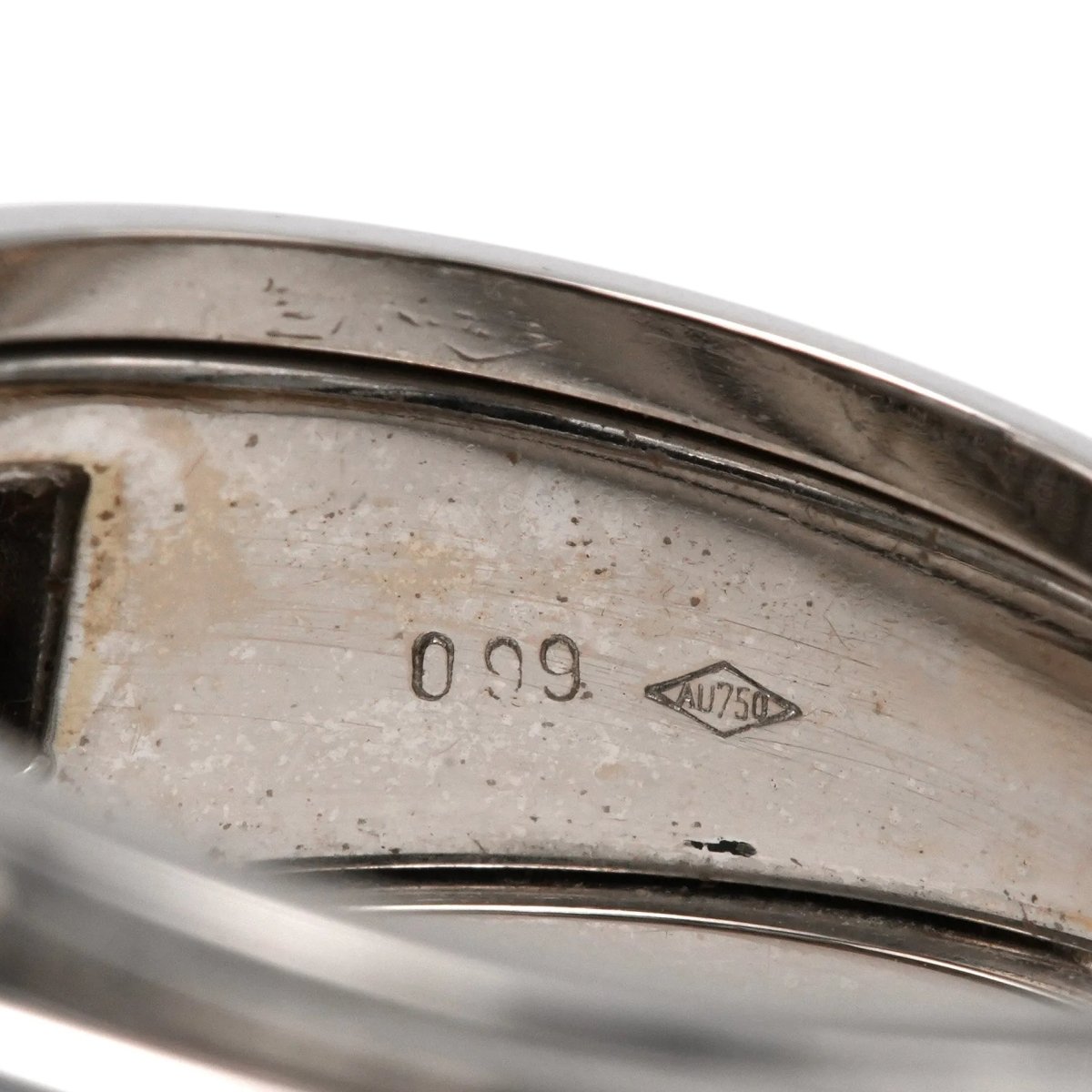 Bague Jonc en or blanc et diamants - Castafiore