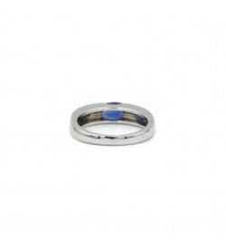 Bague Jonc en or blanc et diamants - Castafiore