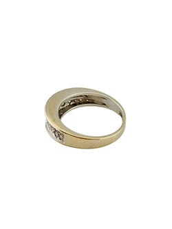 Bague Jonc en or blanc et diamants - Castafiore