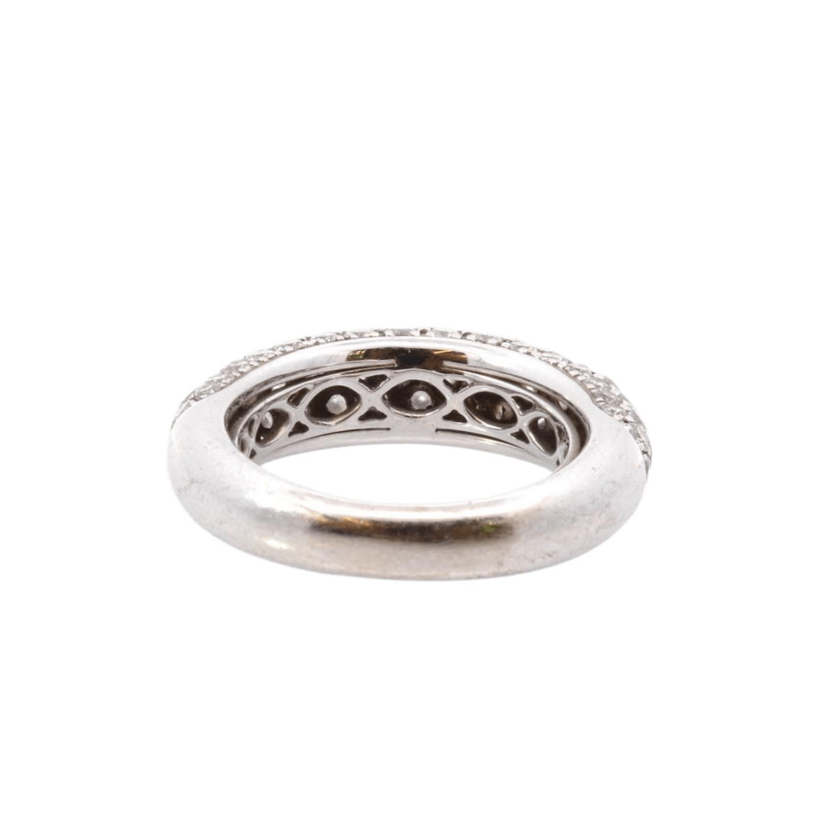 Bague Jonc en or blanc et diamants - Castafiore