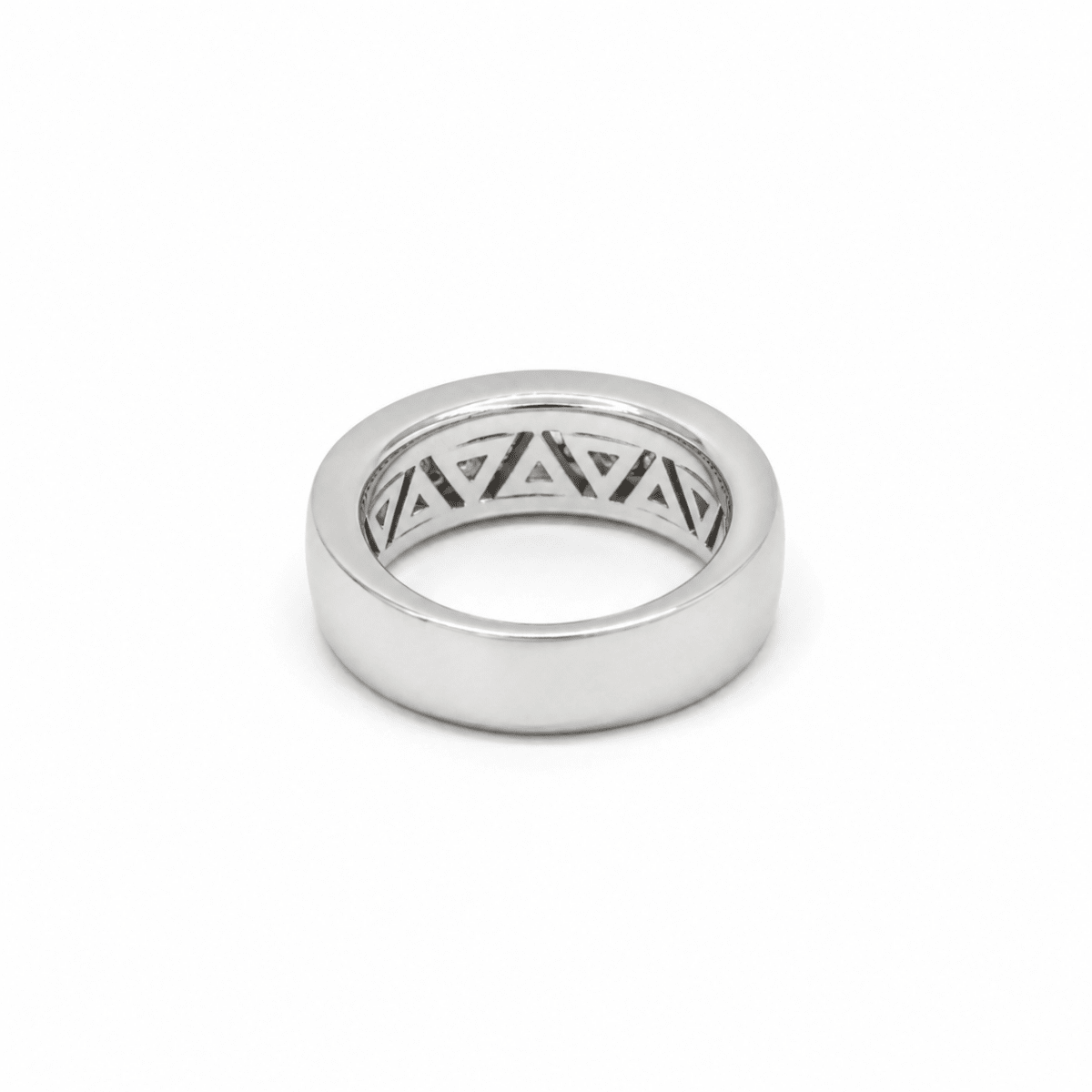 Bague Jonc en or blanc et diamants - Castafiore