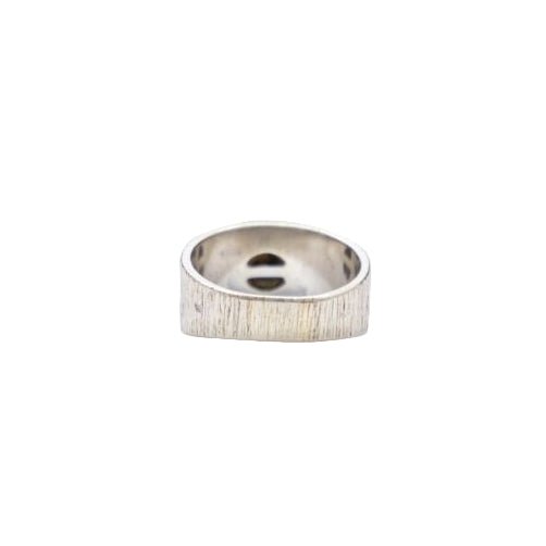 Bague Jonc en or blanc et perle - Castafiore