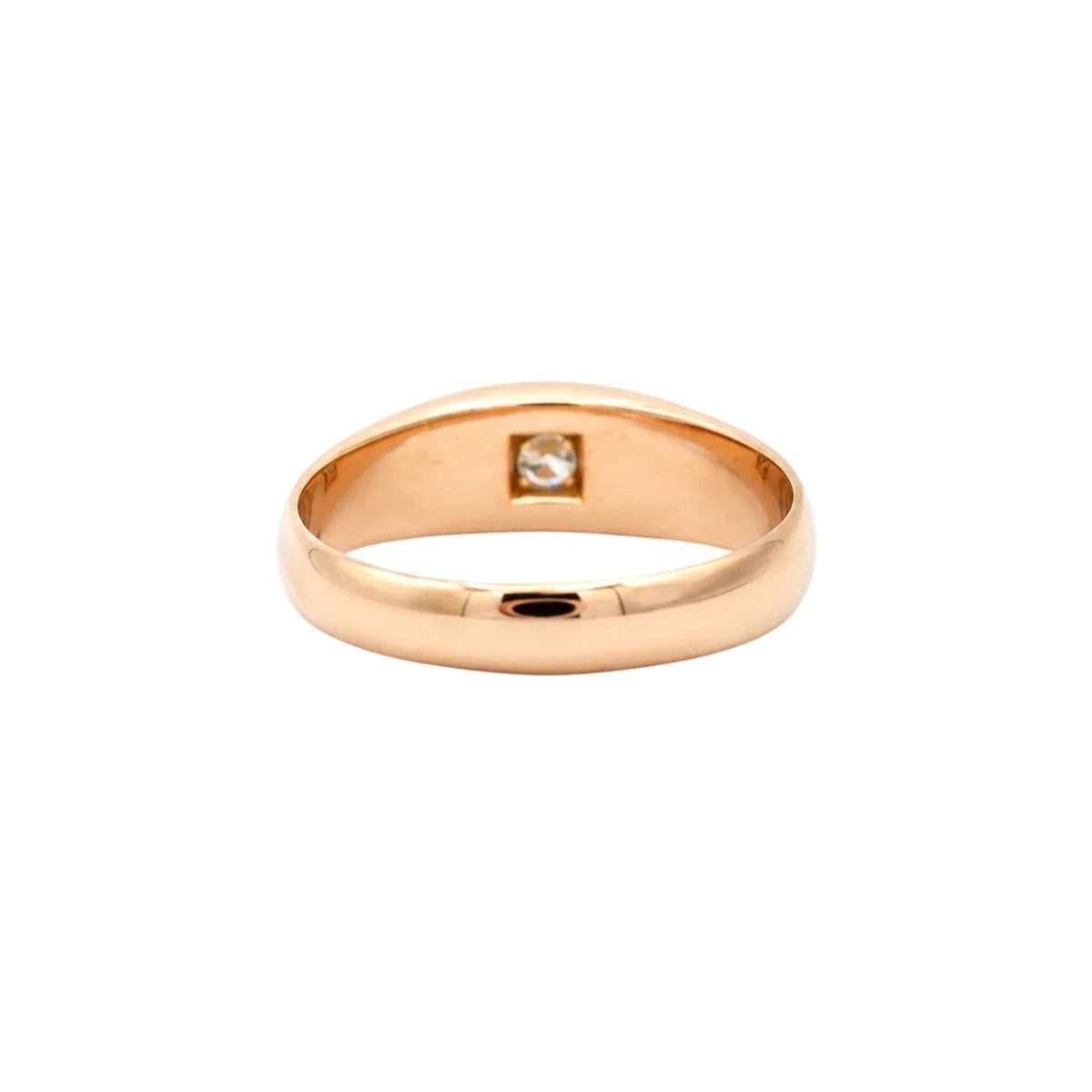 Bague Jonc en or blanc, or rose et diamant - Castafiore