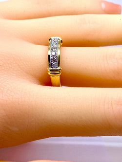 Bague jonc en or et diamants - Castafiore