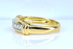 Bague jonc en or et diamants - Castafiore