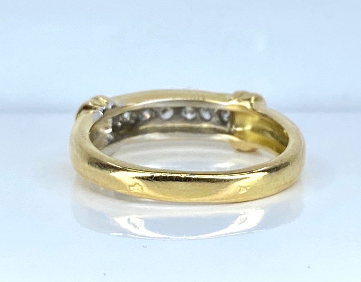 Bague jonc en or et diamants - Castafiore