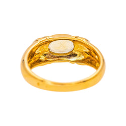 Bague Jonc en or jaune et citrine - Castafiore