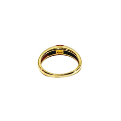 Bague Jonc en or jaune et citrine - Castafiore