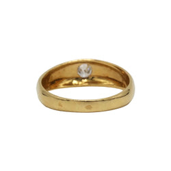 Bague Jonc en or jaune et diamant - Castafiore