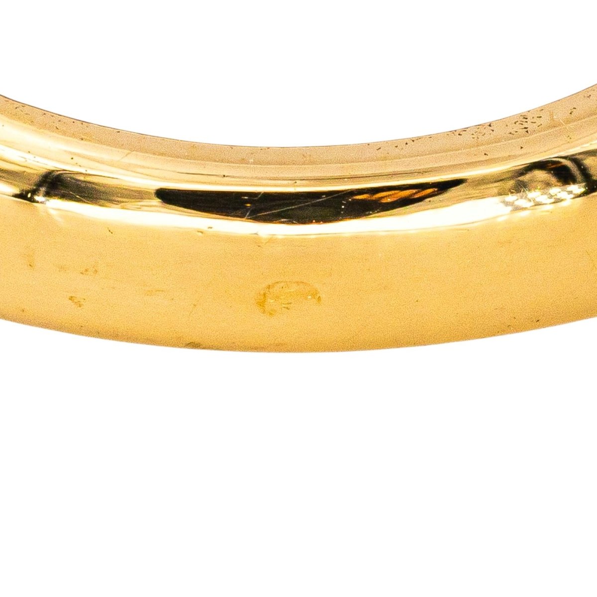 Bague Jonc en or jaune et diamant - Castafiore