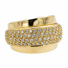 Bague Jonc en Or jaune et Diamant - Castafiore