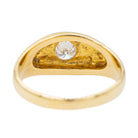 Bague Jonc en or jaune et diamant - Castafiore