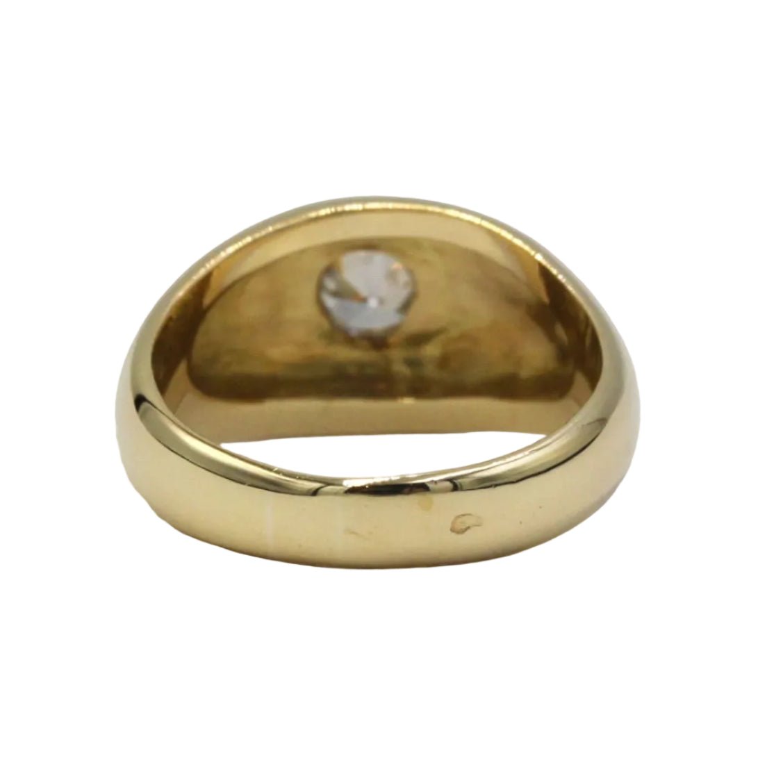 Bague Jonc en or jaune et diamant - Castafiore