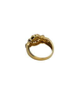 Bague Jonc en or jaune et diamants - Castafiore