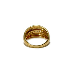 Bague Jonc en or jaune et diamants - Castafiore