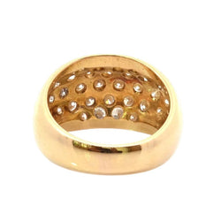 Bague Jonc en or jaune et diamants - Castafiore