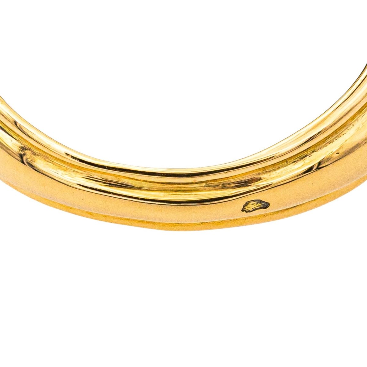 Bague Jonc en or jaune et émeraude - Castafiore