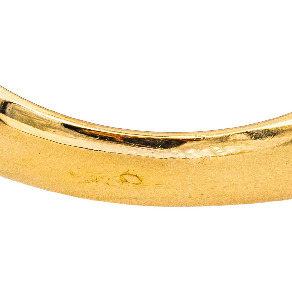 Bague Jonc en or jaune et émeraudes - Castafiore