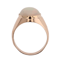 Bague Jonc en or jaune et opale - Castafiore