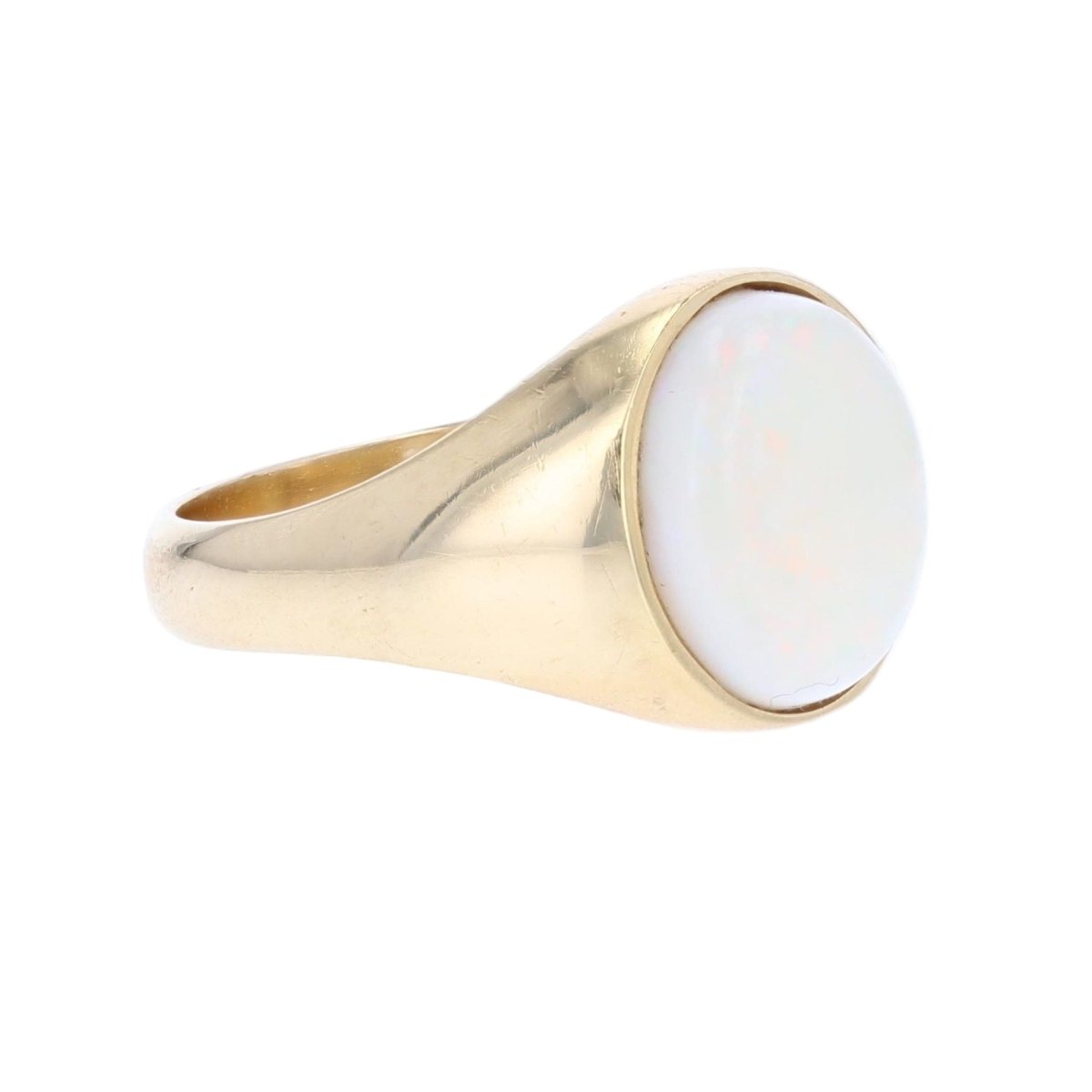 Bague Jonc en or jaune et opale - Castafiore