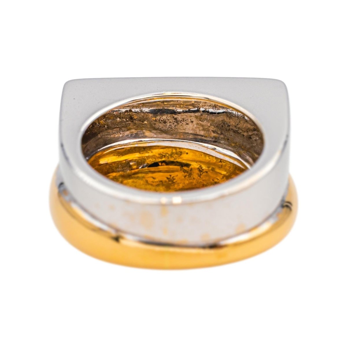 Bague Jonc en or jaune et or blanc - Castafiore