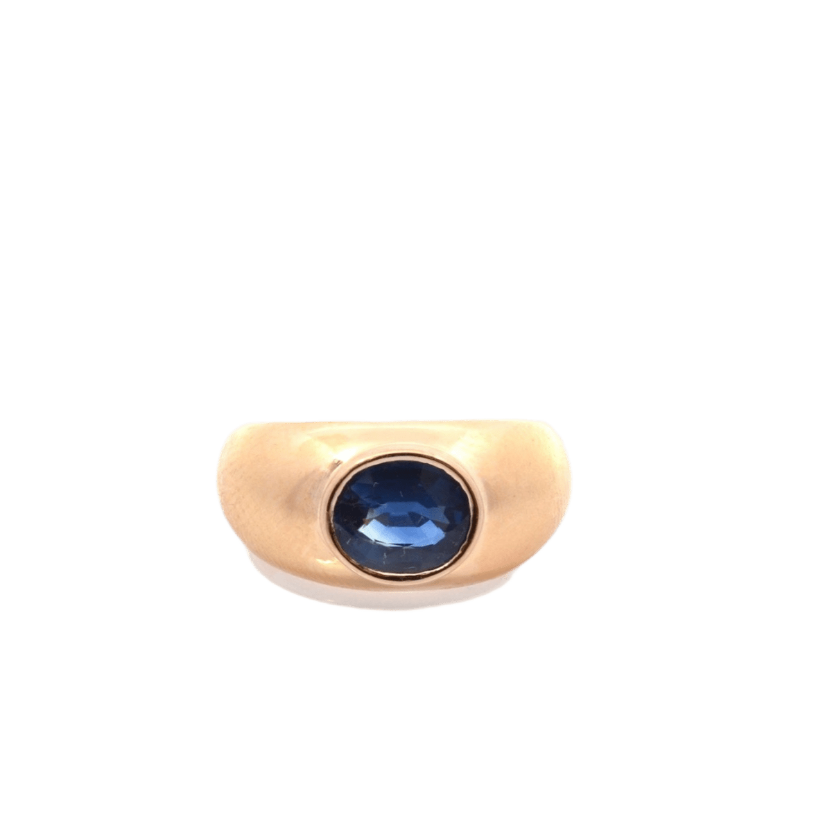 Bague Jonc en or jaune et saphir - Castafiore