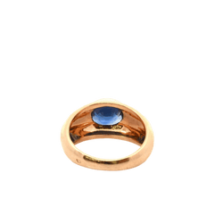 Bague Jonc en or jaune et saphir - Castafiore