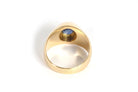 Bague jonc en or jaune et saphir - Castafiore