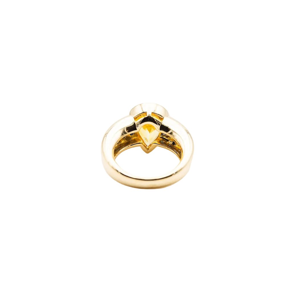 Bague Jonc en or jaune et saphirs - Castafiore