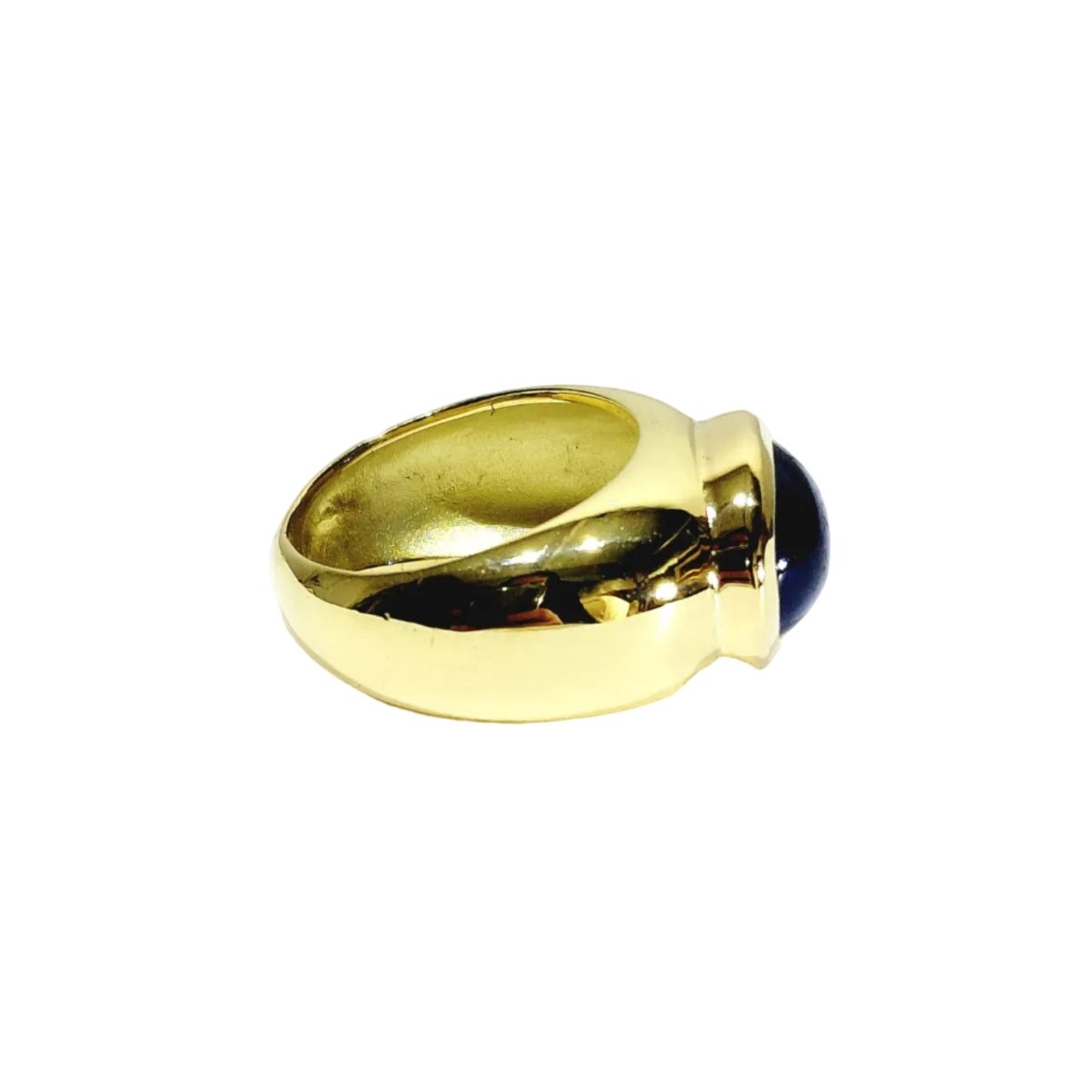 Bague Jonc en or jaune et tanzanite - Castafiore