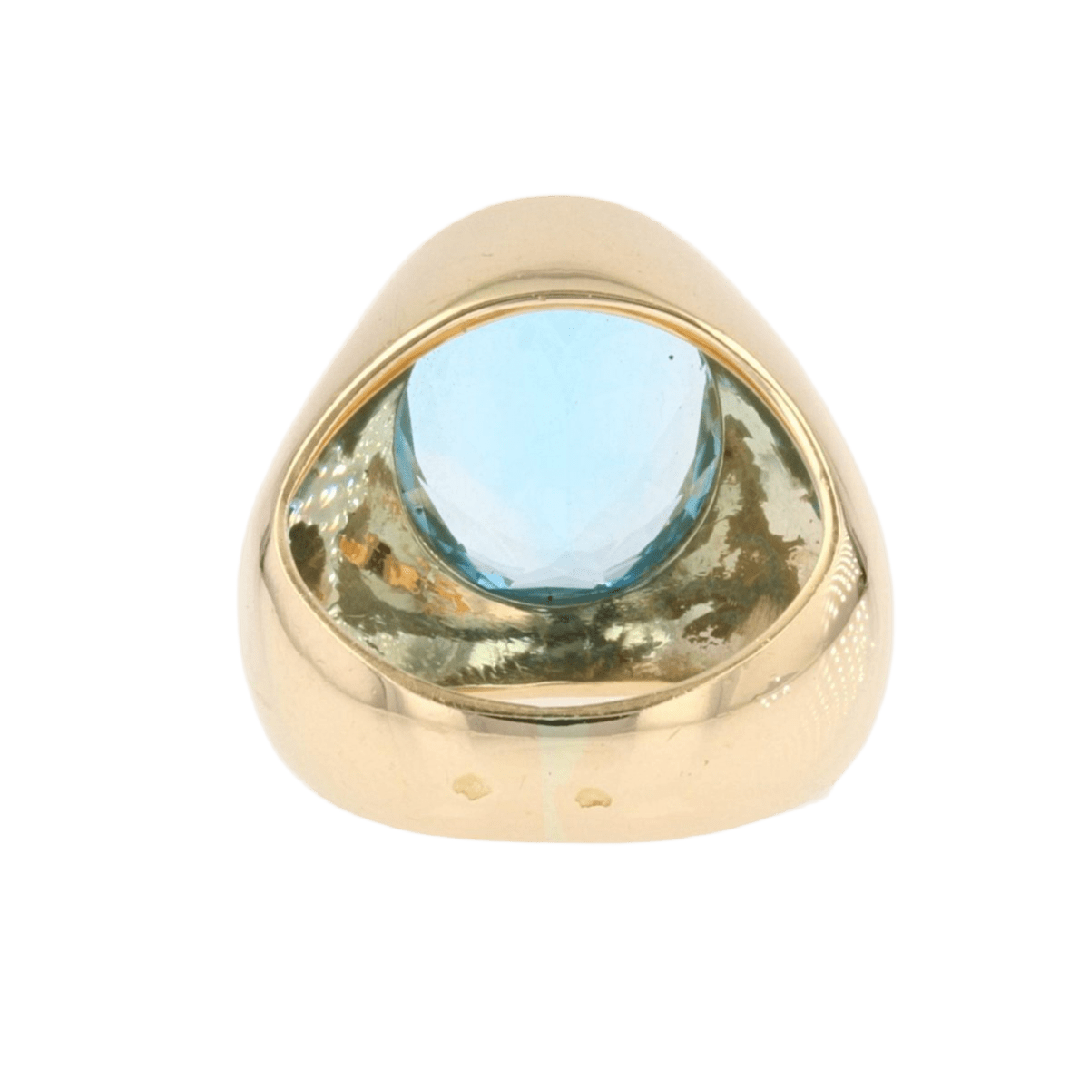 Bague Jonc en or jaune et topaze - Castafiore