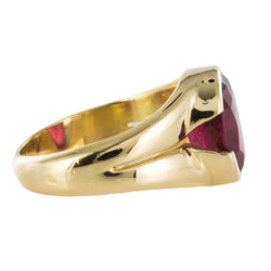 Bague Jonc en or jaune et tourmaline - Castafiore