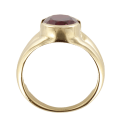 Bague Jonc en or jaune et tourmaline - Castafiore