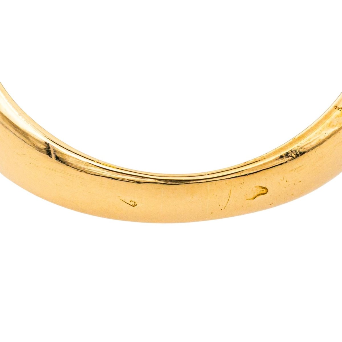 Bague Jonc en or jaune, perle et émeraudes - Castafiore