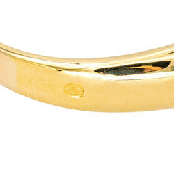 Bague Jonc en or jaune, saphir et diamants - Castafiore