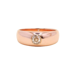 Bague Jonc en or rose et diamant - Castafiore