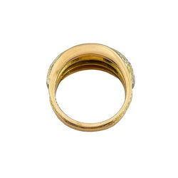 Bague Jonc en or rose, or blanc, saphirs et diamants - Castafiore
