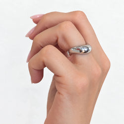 Bague Jonc FRED "Mouvement" en or blanc - Castafiore