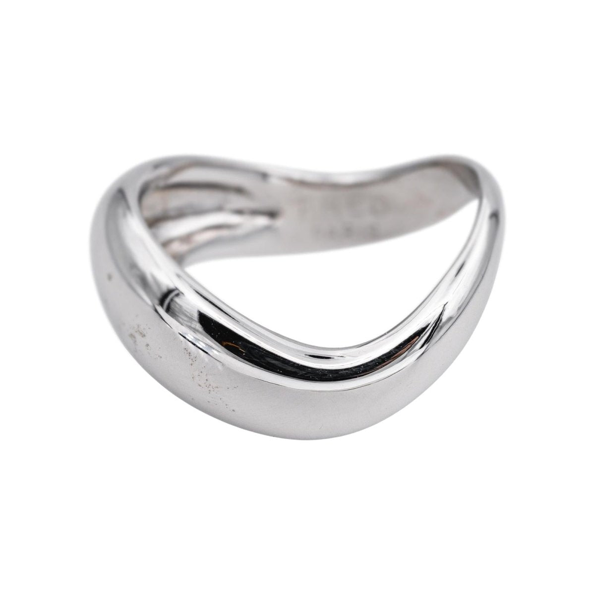 Bague Jonc FRED "Mouvementé" en or blanc - Castafiore