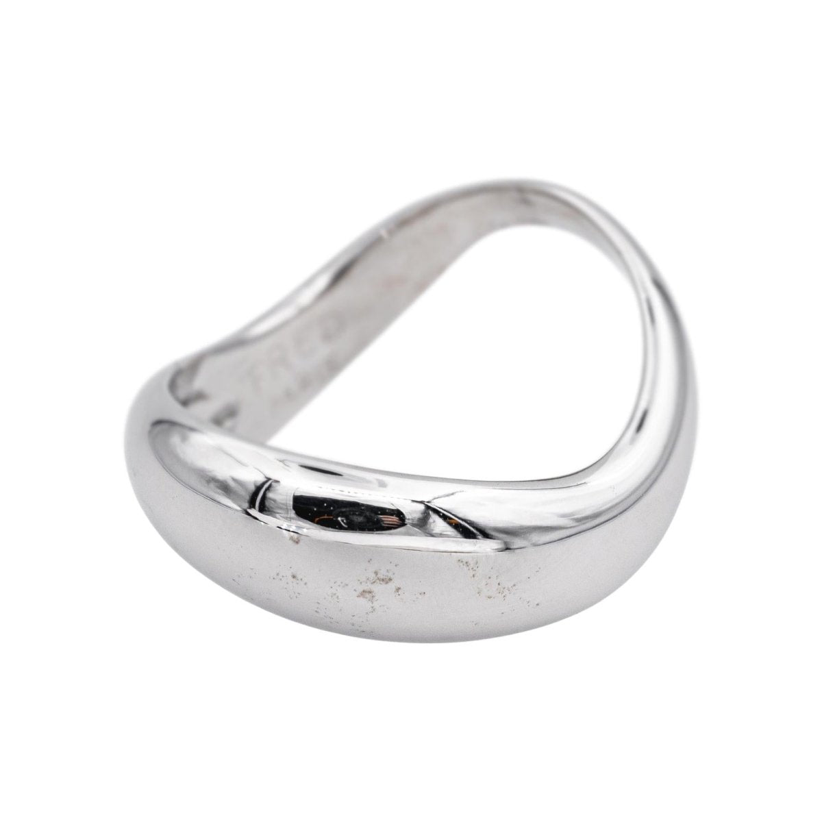 Bague Jonc FRED "Mouvementé" en or blanc - Castafiore