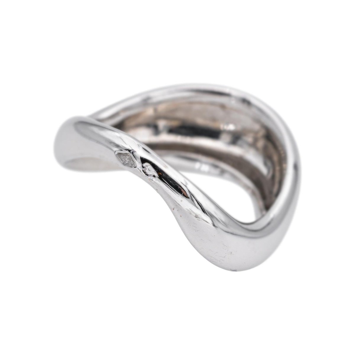 Bague Jonc FRED "Mouvementé" en or blanc - Castafiore