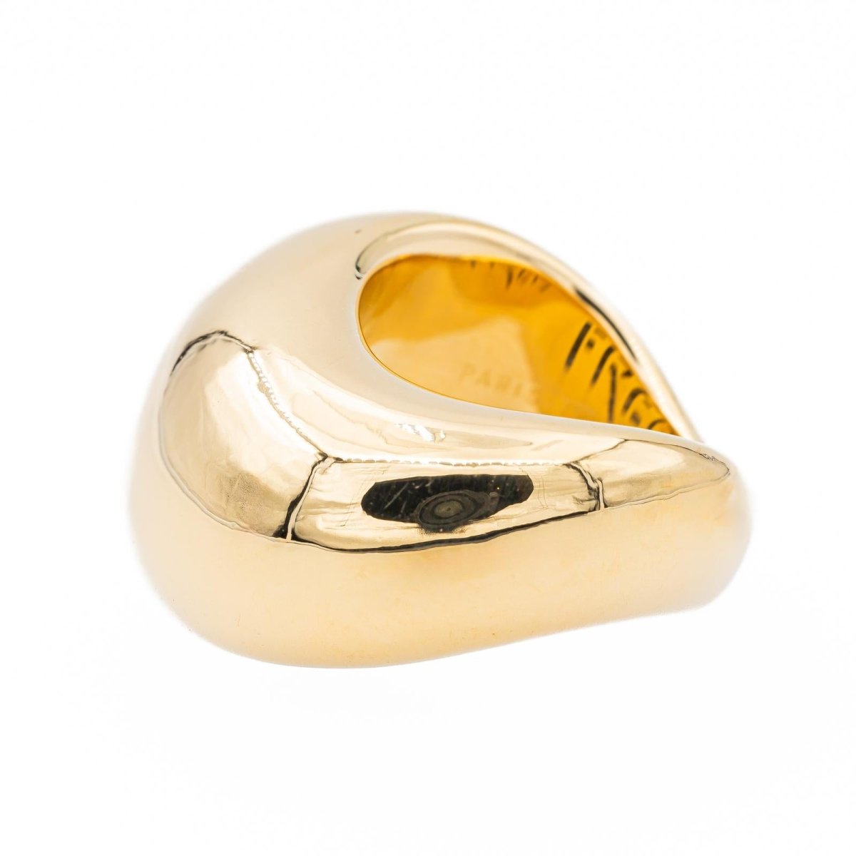 Bague Jonc FRED "Mouvementée" en or jaune - Castafiore