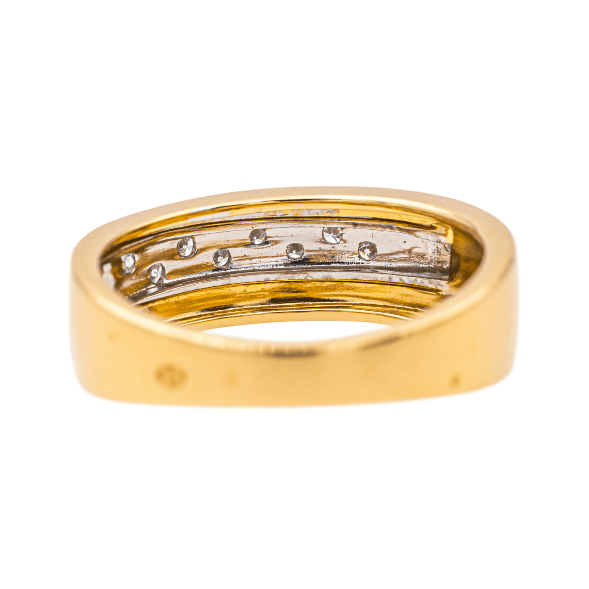 Bague Jonc GUY LAROCHE "Ceinture" en or jaune et diamants - Castafiore