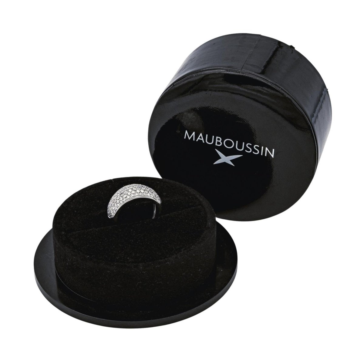 Bague Jonc MAUBOUSSIN "C'est toi la Star" en or blanc et diamants - Castafiore